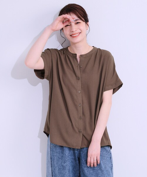 SHOO・LA・RUE（シューラルー） ブラウス シャツ 半袖 「洗える
