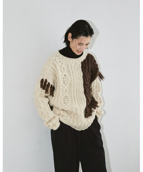 「TODAYFUL」 長袖ニット FREE キナリ レディース_画像5