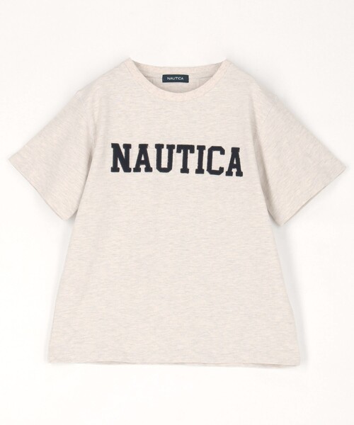 tシャツ NAUTICA/ノーティカ アップリケロゴTEE レディース FREAK'S STORE tシャツ NAUTICA/ノーティカ アップリケロゴTEE