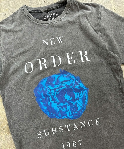 MUSIC TEE tシャツ NEW ORDER “SUBSTANCE 1987” PREMIUM WASH - ニュー