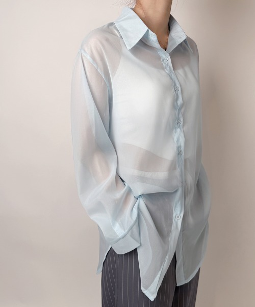 NANAHACHI tシャツ シャイニー シアーシャツ レディース : ZOZOTOWN