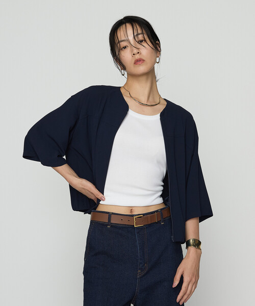 新品 正規品!!  K.T KIYOKO バックサテンジョーゼット アウター ブルゾン TAKASE その他