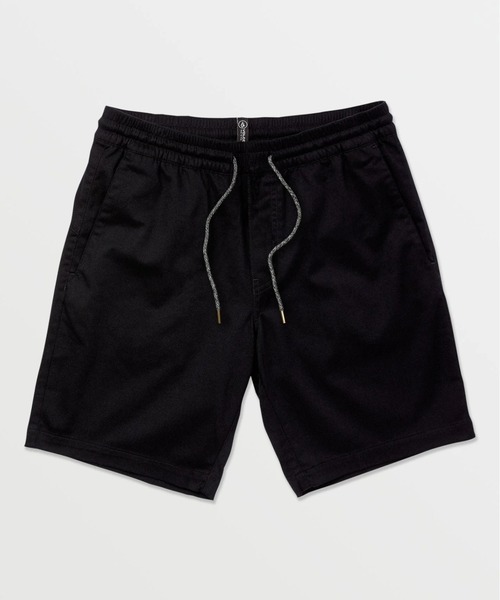 黒 ショートパンツ ゴムドローコード付き ドローコード ゴム（メンズショート、ハーフパンツ）｜ボトムス