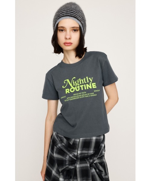 トップス compact print tee SLY（スライ） tシャツ COMPACT LOGO PRINT T/SH コンパクト ロゴ