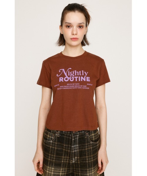 トップス compact print tee SLY（スライ） tシャツ COMPACT LOGO PRINT T/SH コンパクト ロゴ