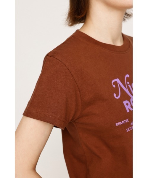 トップス compact print tee SLY（スライ） tシャツ 半袖 COMPACT LOGO PRINT T/SH コンパクト ロゴ