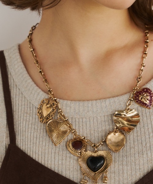 イミテーションまとめ売り　ヴィンテージ　アンティーク　ネックレスレディース【2】 Unitage（ユニテージ） ネックレス アンティークモチーフ2連ネックレス