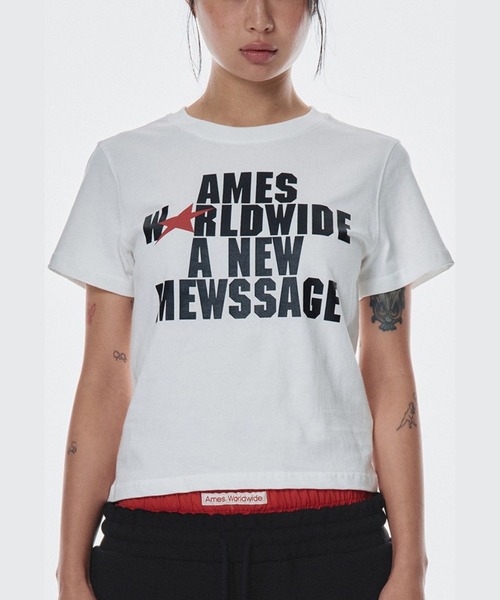tシャツ 「UNISEX」AMES WORLDWIDE ／BOLD TYPO Ｔ レディース メンズ