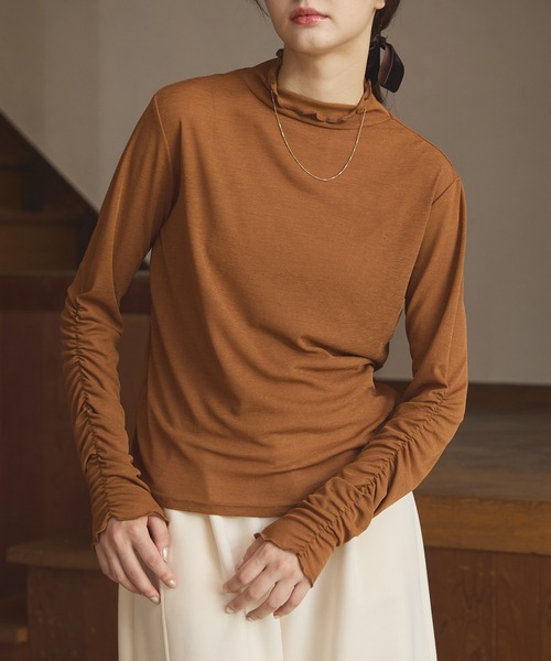 OLUN tシャツ Sheer mellow inner tops / シアーメロウインナー