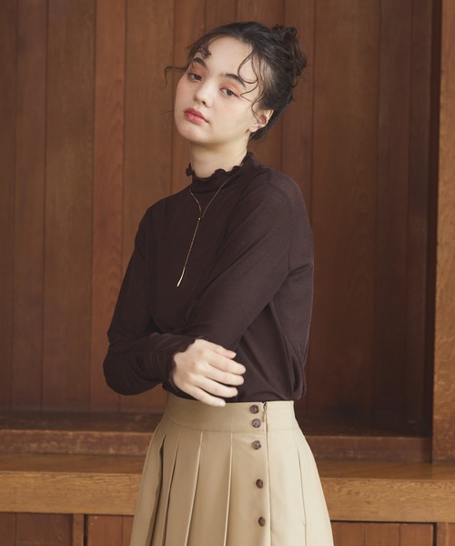 OLUN tシャツ Sheer mellow inner tops / シアーメロウインナー