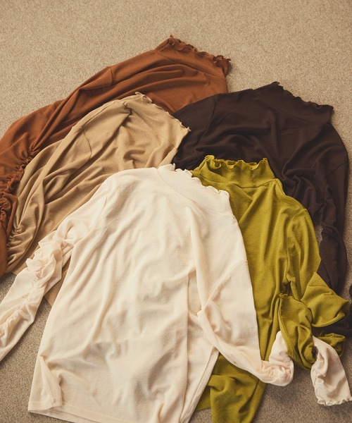 OLUN tシャツ Sheer mellow inner tops / シアーメロウインナー