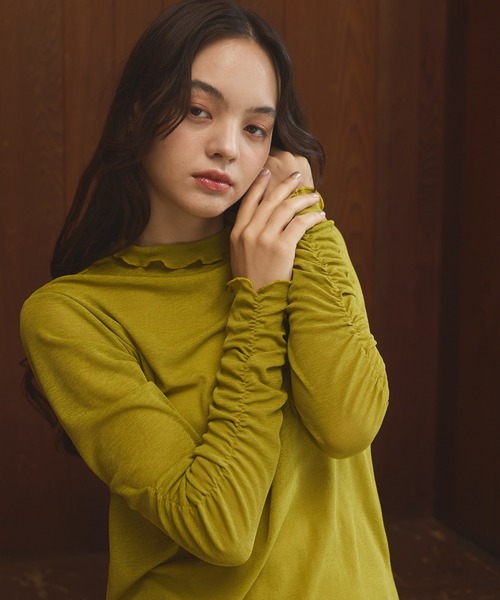 OLUN tシャツ Sheer mellow inner tops / シアーメロウインナー