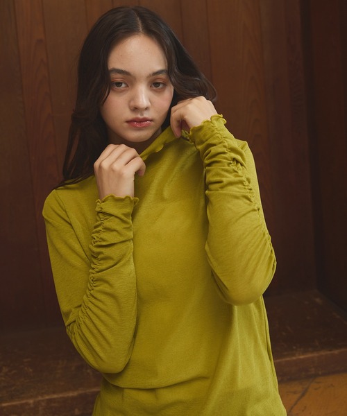 OLUN tシャツ Sheer mellow inner tops / シアーメロウインナー