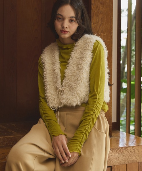 OLUN tシャツ Sheer mellow inner tops / シアーメロウインナー