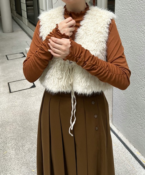 OLUN tシャツ Sheer mellow inner tops / シアーメロウインナー