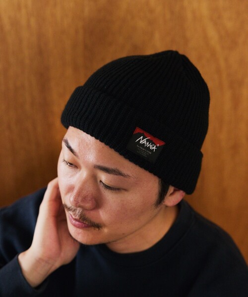 NANGA ニット帽 ビーニー L.GRY Fサイズ神戸限定 NANGA ニット帽 ビーニー L.GRY Fサイズ神戸限定