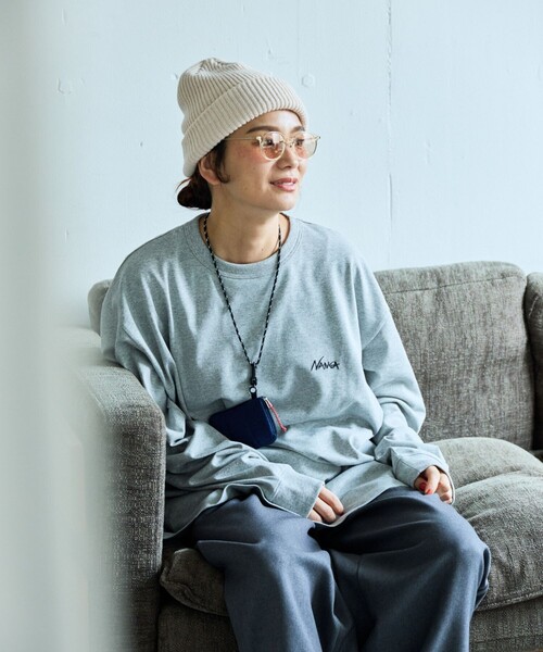 NANGA ニット帽 ビーニー L.GRY Fサイズ NANGA ニット帽 ビーニー L.GRY Fサイズ