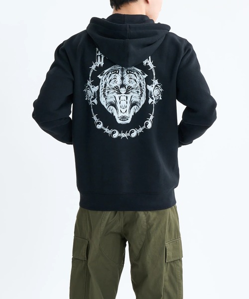 RVCA パーカー メンズ BENJ TIGER EYES ZIP HOODIE 「2025年秋冬