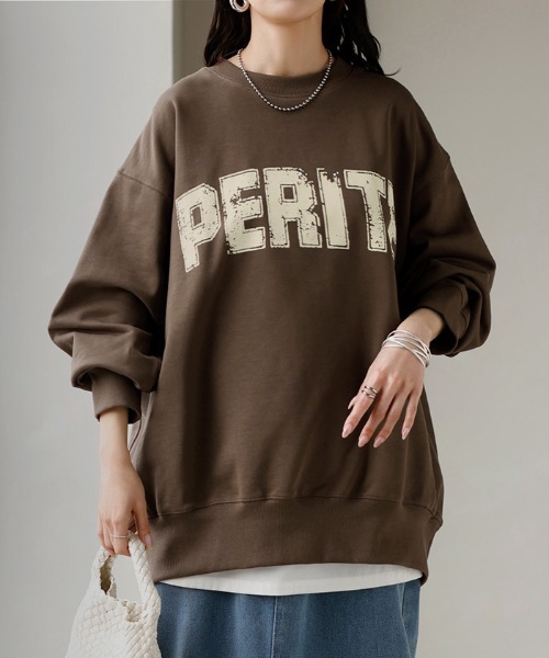 cloth&amp;cross Hug O War 妄想カフェ トレーナー DOUGHNUT スウェット グレー レディース クロス＆クロス ハグオーワー【中古】6-0118M♪ Hug O War - cloth&cross Hug O War 妄想カフェ トレーナー DOUGHNUT