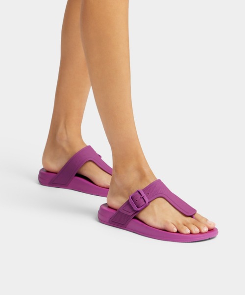 「fitflop」 フラットサンダル US5 サックスブルー レディース_画像4