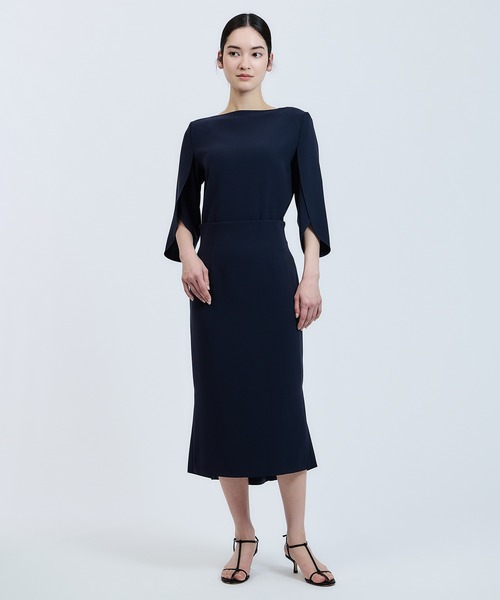 「ESTNATION」 7分袖ブラウス 38 ブルー レディース_画像5