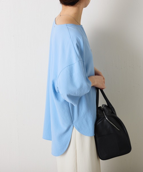 「COLLAGE GALLARDAGALANTE」 半袖ブラウス FREE ネイビー レディース_画像8