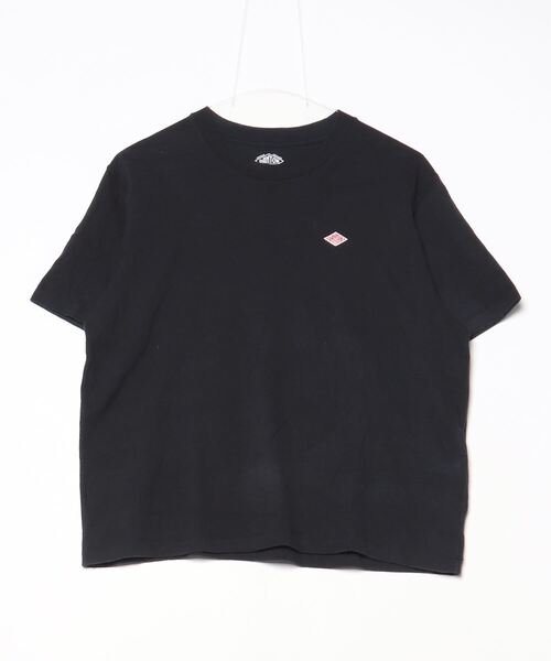 Danton（ダントン） 刺繍半袖Tシャツ - ブラック レディース