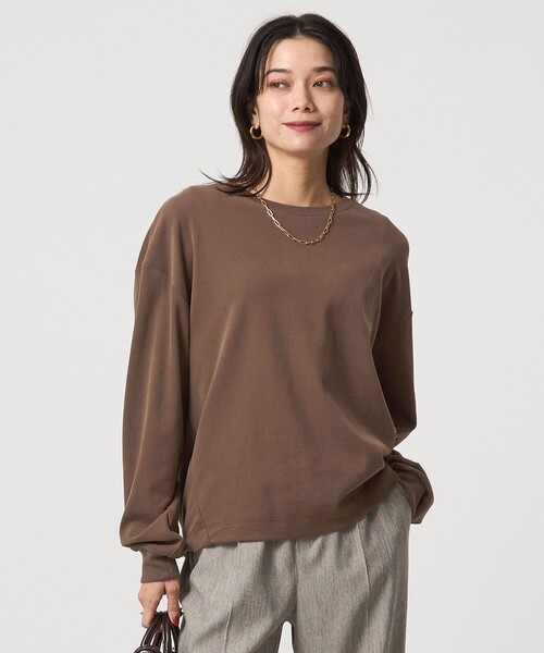 tシャツ フィブリル タッチ ロングスリーブ トップス レディース | green label relaxing