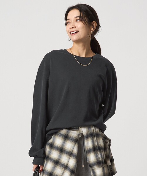 tシャツ フィブリル タッチ ロングスリーブ トップス レディース | green label relaxing | 02