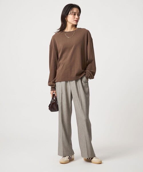 tシャツ フィブリル タッチ ロングスリーブ トップス レディース | green label relaxing | 06