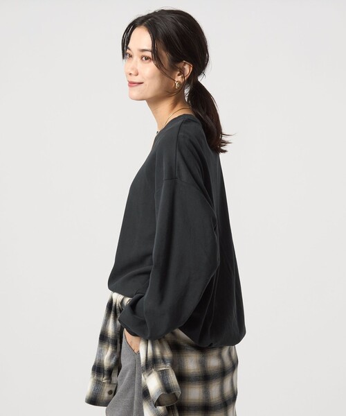 tシャツ フィブリル タッチ ロングスリーブ トップス レディース | green label relaxing | 10