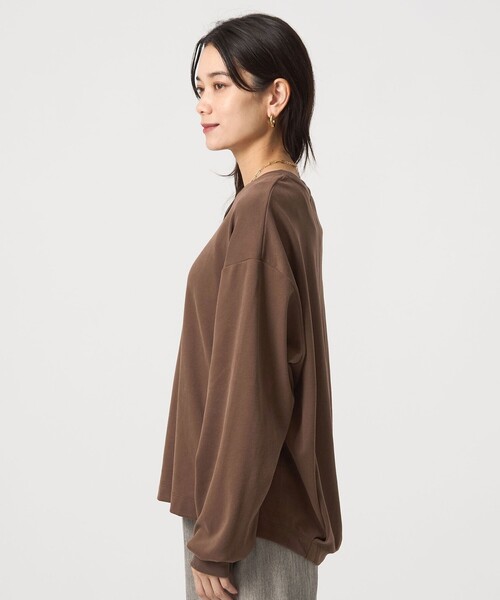tシャツ フィブリル タッチ ロングスリーブ トップス レディース | green label relaxing | 19