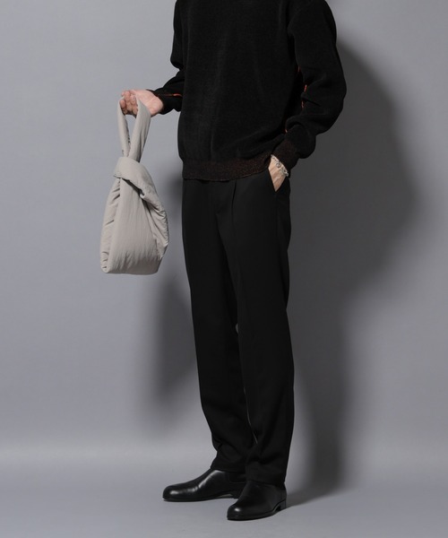 NANO universe（ナノ・ユニバース） スラックス 微起毛1タック