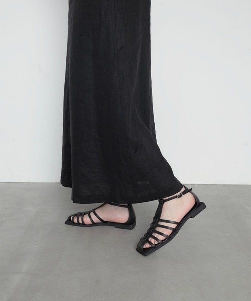 「Daniella&GEMMA」 フラットサンダル 37 アイボリー レディース_画像6
