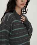 ニット セーター Modern Stripe ...の詳細画像1