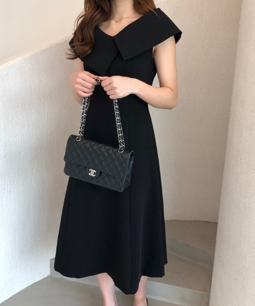 COCOMOMO 「WWYR」ノースリーブワンピース M ブラック レディース