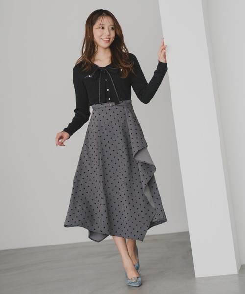 ミッシュマッシュ（MISCH MASCH）/2025秋冬新作 イレギュラーヘムスカート MISCH MASCH（ミッシュマッシュ） スカート 2025秋冬新作 イレギュラー