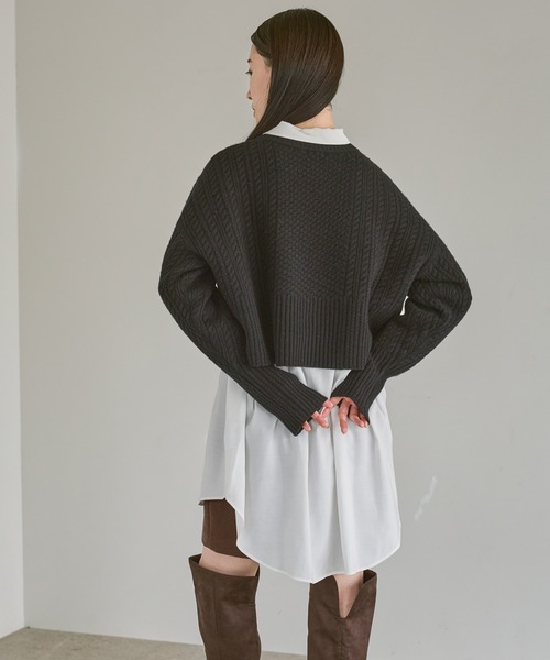 アパートバイローリーズ　ケーブルニット A part by｜ケーブルニットプルオーバー | Rakuten Fashion(楽天
