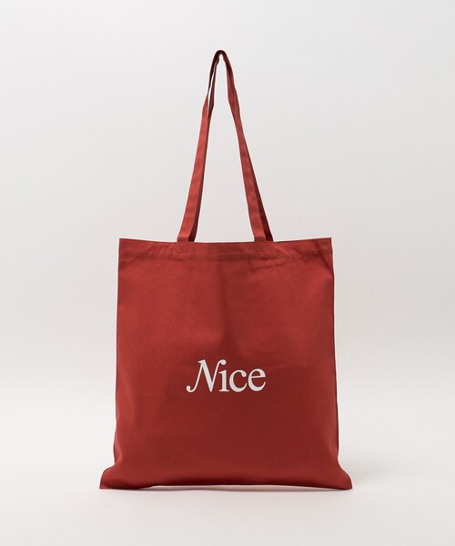 NICE WEATHER トートバッグ 「NICE WEATHER」SIGNATURE ロゴ トート 