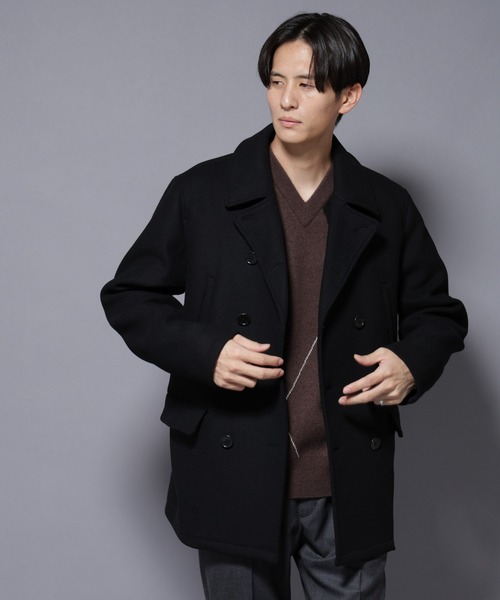 NANO universe（ナノ・ユニバース） pコート ピーコート ウール