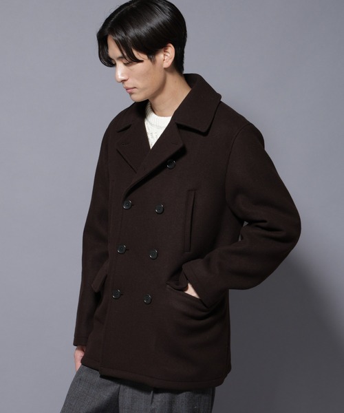 新品タグ付き 定価7.4万 UN3D. ブロッキングPコート ゆったり 日本製 自重堂]48483 防寒ハーフコート(フード付) | 作業服・作業着や