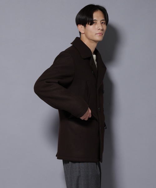 NANO universe（ナノ・ユニバース） pコート ピーコート ウール