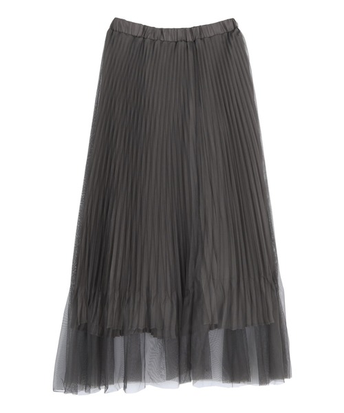 「titivate」 プリーツスカート S チャコール レディース_画像4