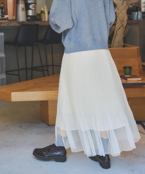 「titivate」 プリーツスカート S チャコール レディース_画像7