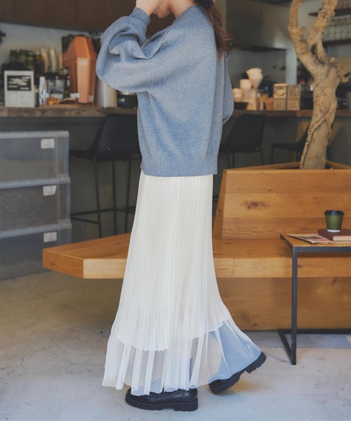 「titivate」 プリーツスカート S チャコール レディース_画像8