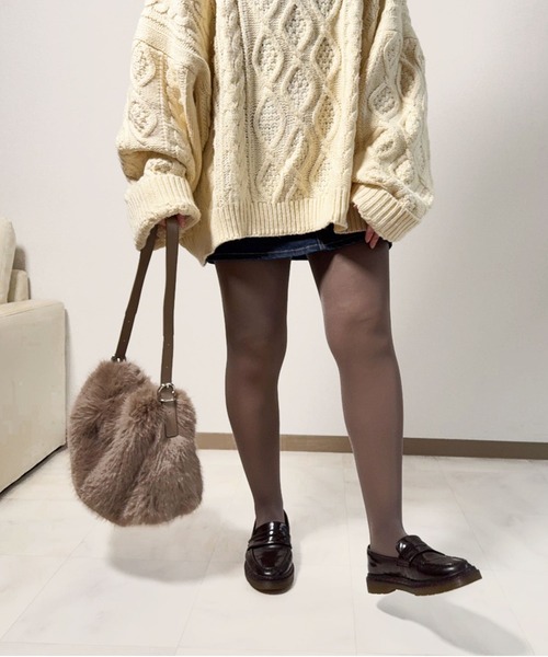 lus.（ラスドット） ショルダーバッグ バッグ フェイクファー