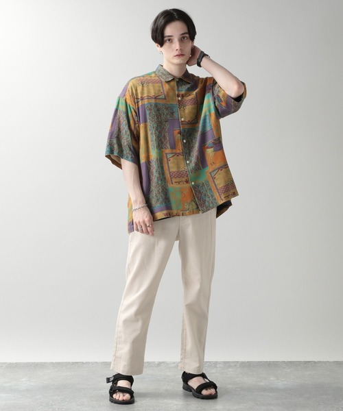 「RAGEBLUE」 スラックス MEDIUM イエロー メンズ_画像2