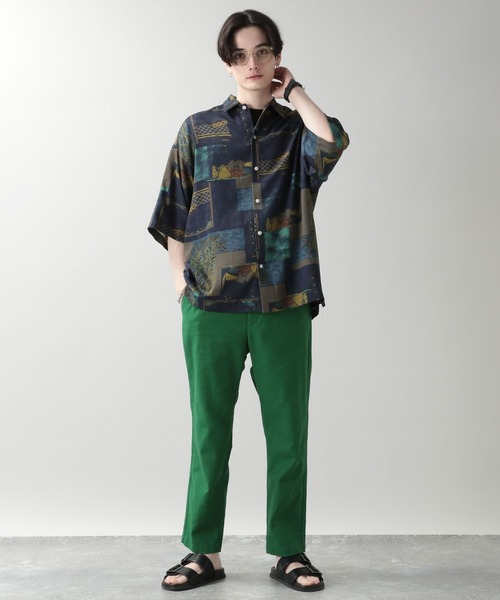 「RAGEBLUE」 スラックス MEDIUM イエロー メンズ_画像4