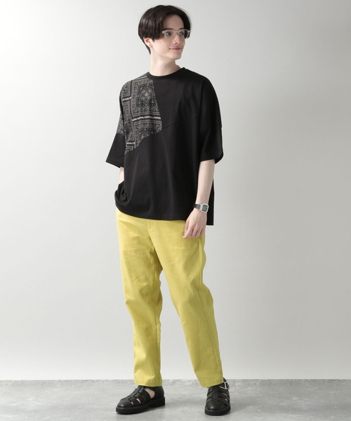 「RAGEBLUE」 スラックス MEDIUM イエロー メンズ_画像7