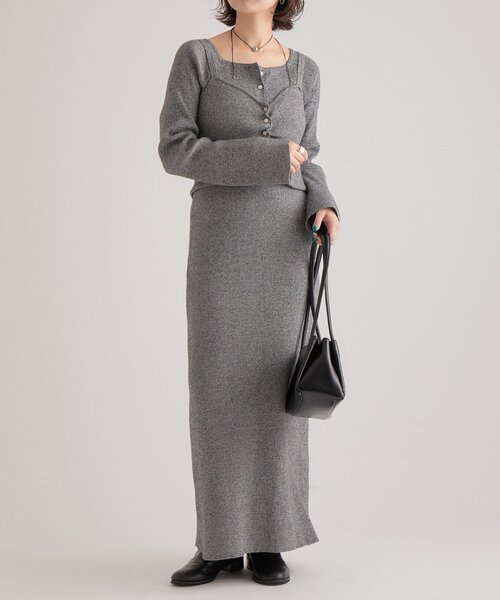 mystic（ミスティック） ワンピース ニットビスチェ付き ワンピース